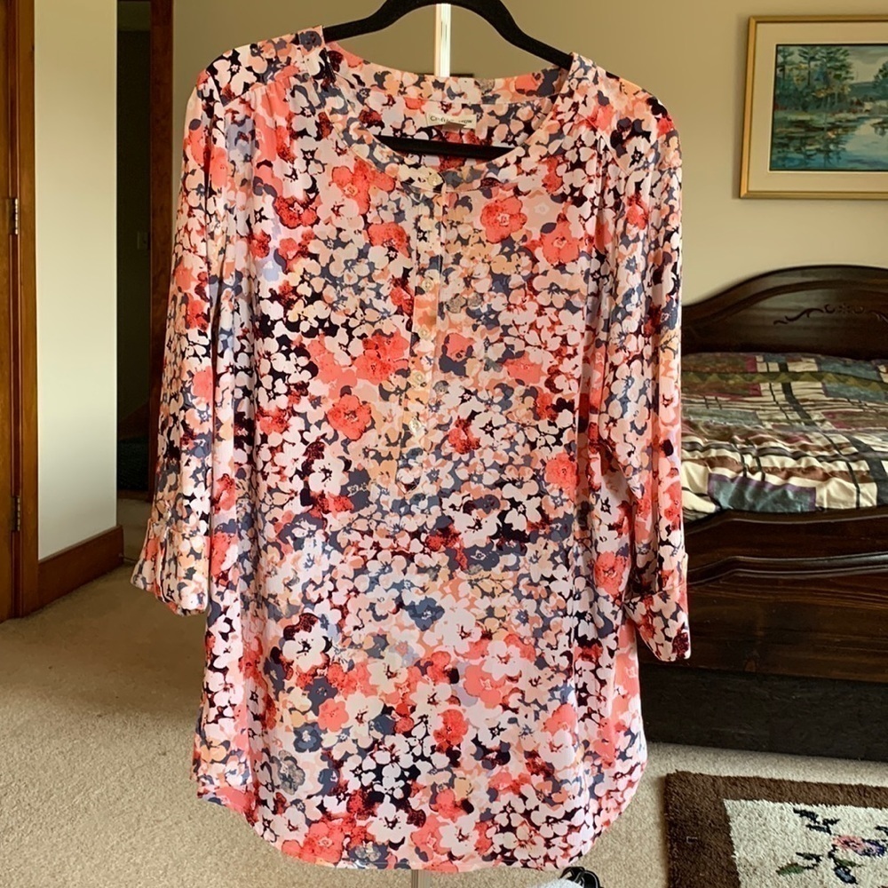 CROFT & Barrow Floral Tunic Size XL NWOT